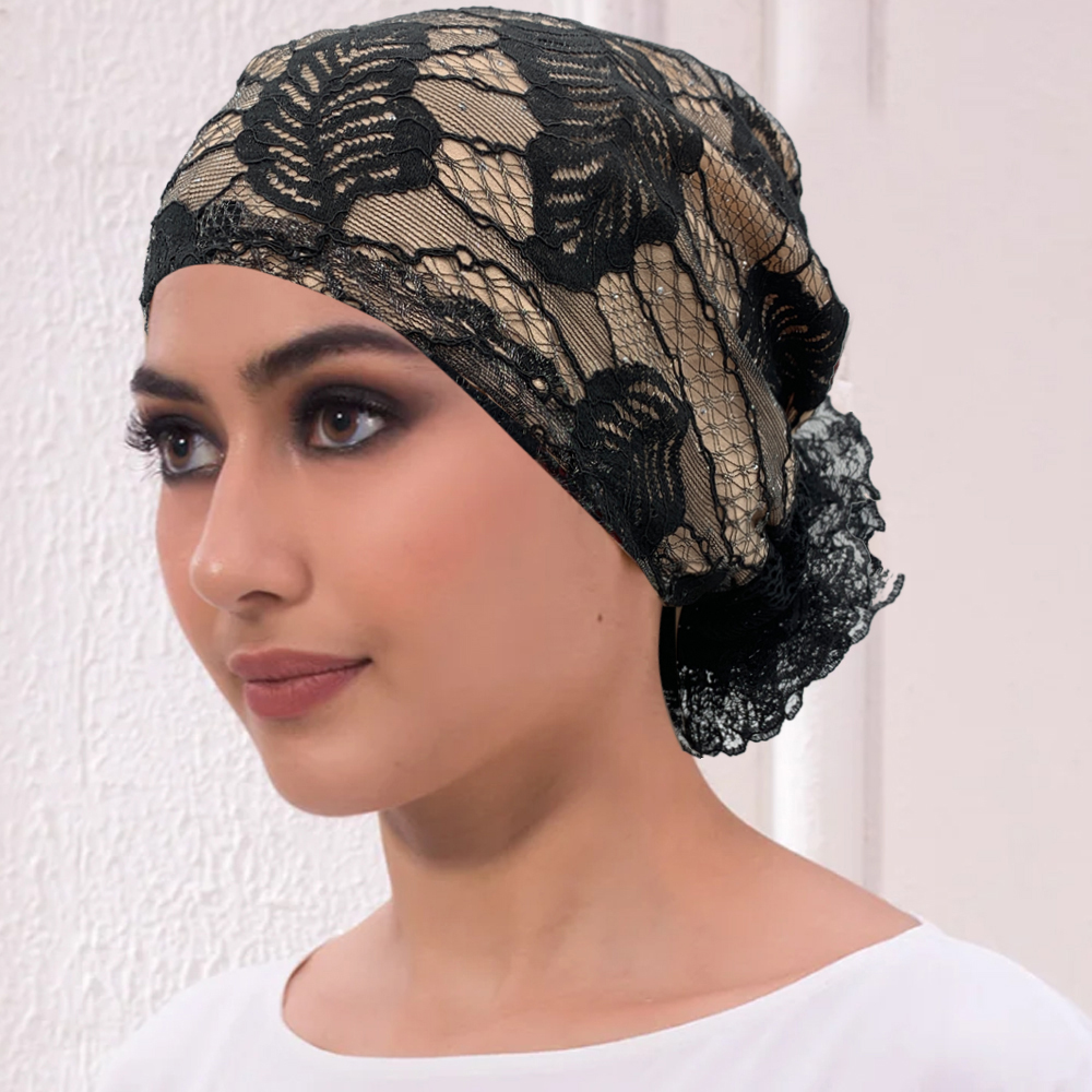 Summer Clothing Hijab - Embroidery Turban Cap for Women Summer