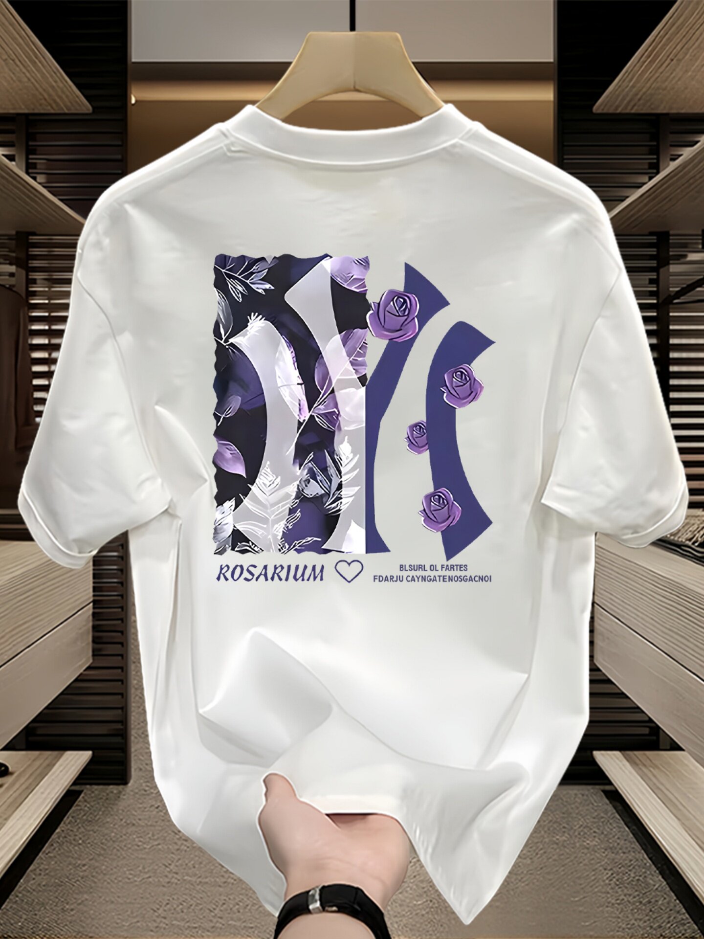 Summer Light Clothing - Trendy American Lettered Light Luxury Short-sleeved