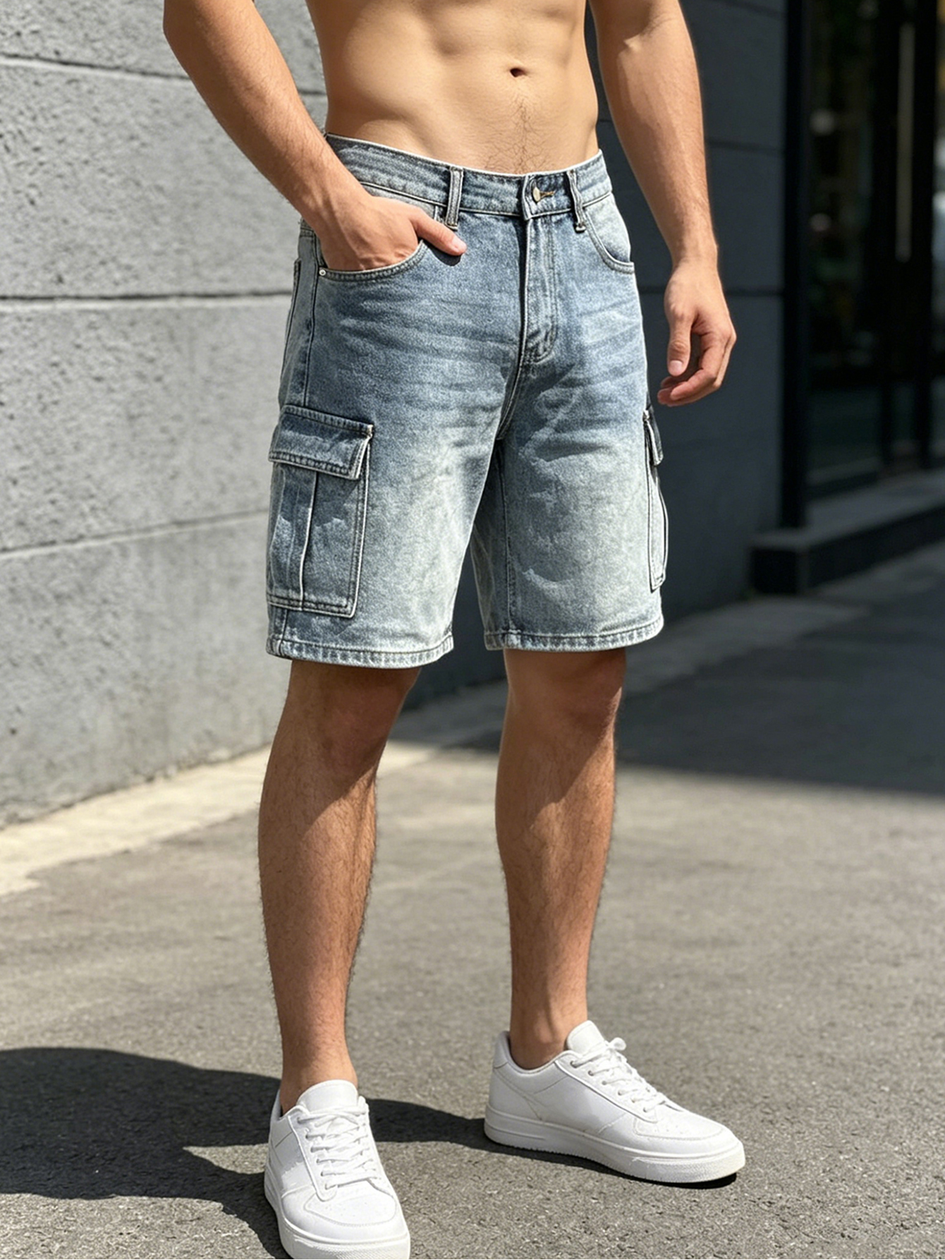 Summer Light Clothing - Men Workwear Jeans Denim Pants Clothing