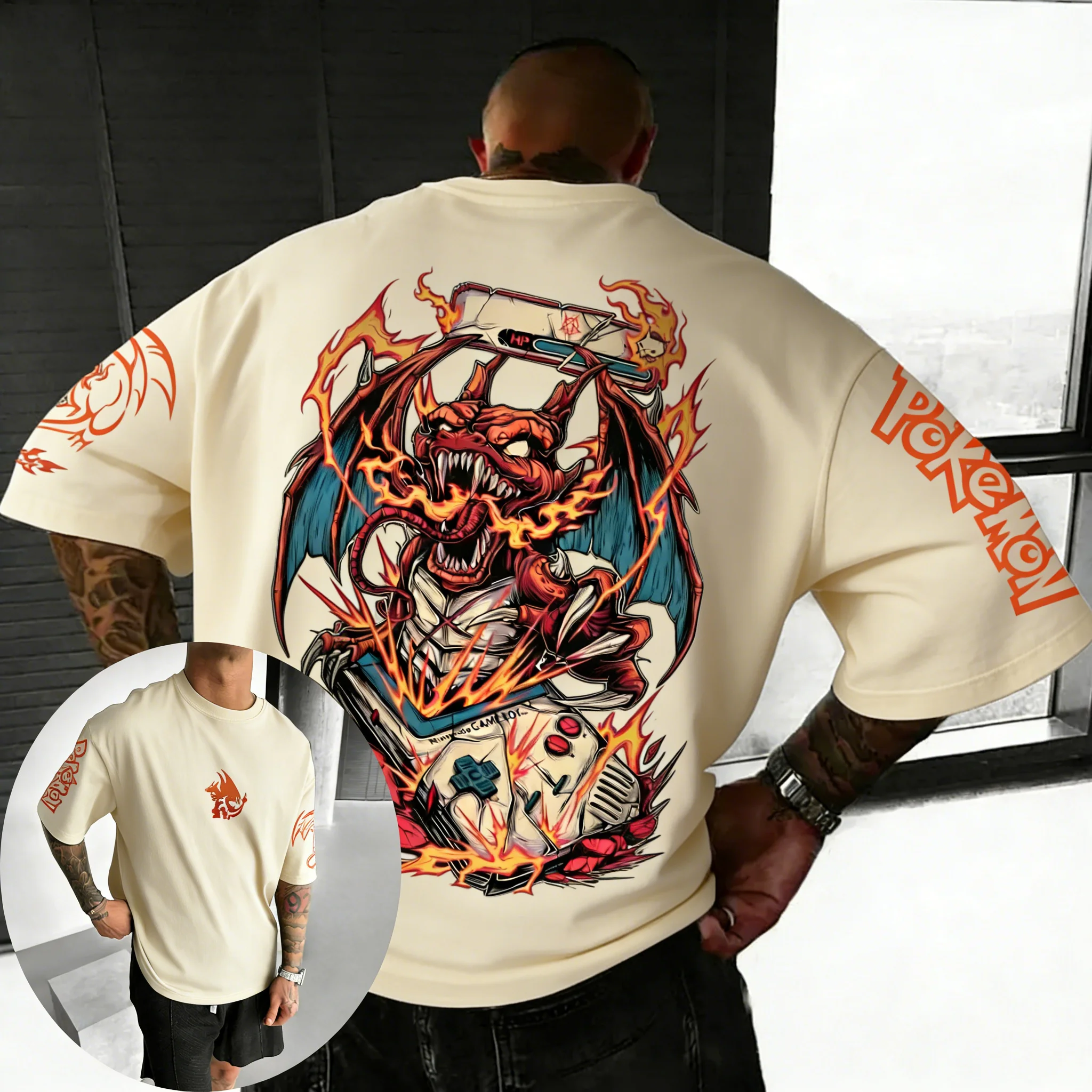 Summer Games Clothing Brand - Pokemon Game Charizard Co Branded Cotton