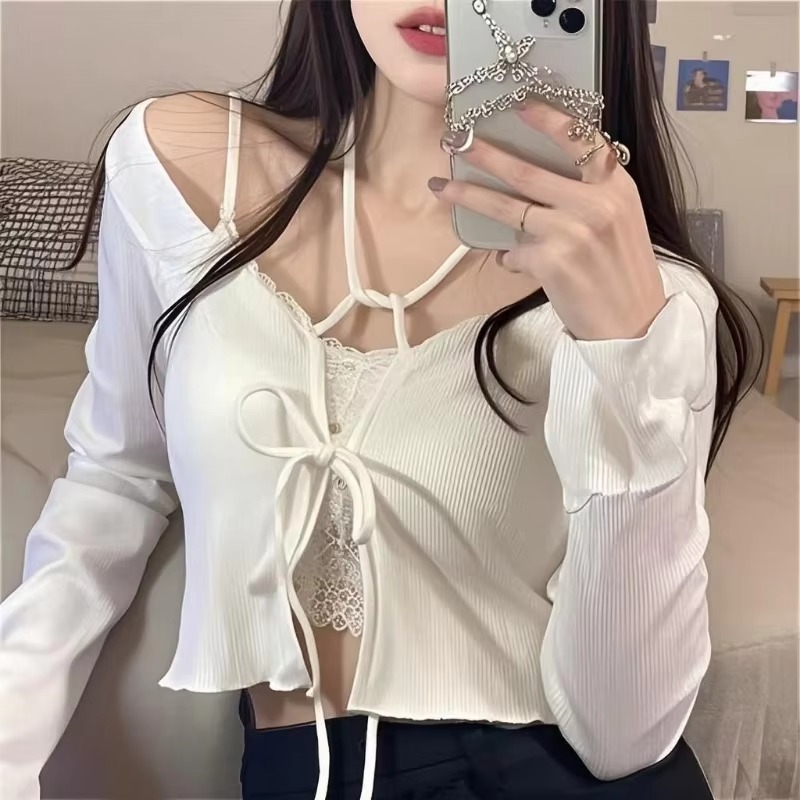 Summer Light Clothing - White Knitted Cardigan Women Summer Thin