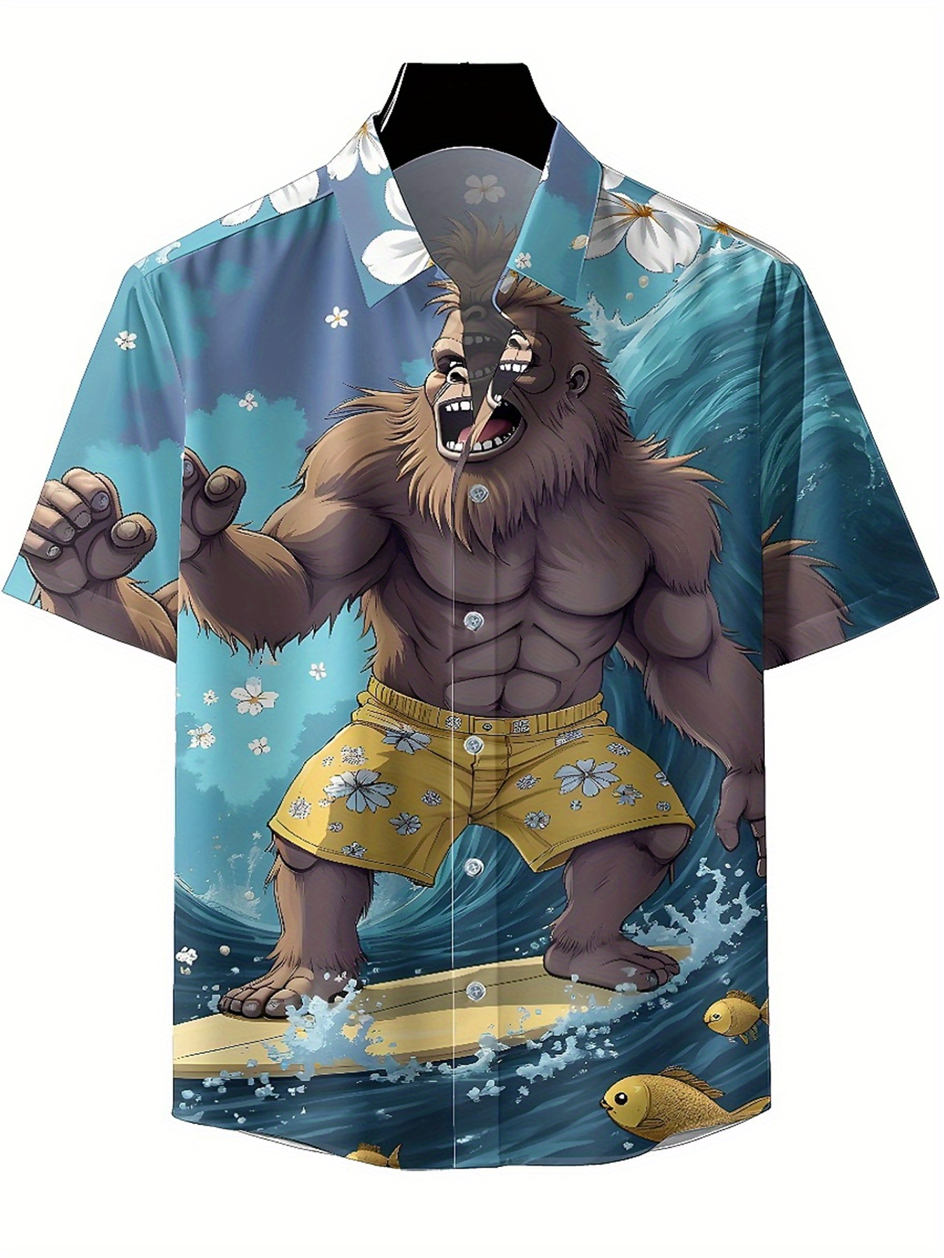 Men's Plus Size Hawaiian Shirt - đánh giá và giá Beach Shirt Hawaiian