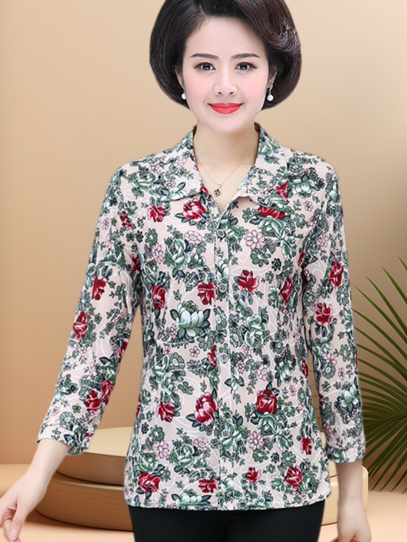 New Summer Ice Silk Shirt for  - đánh giá và giá Summer Clothing For Women Over 60