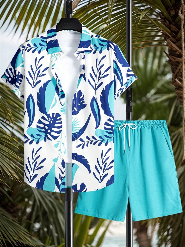Men's Short-sleeved Shirt Set  - đánh giá và giá Summer Clothes Fashion