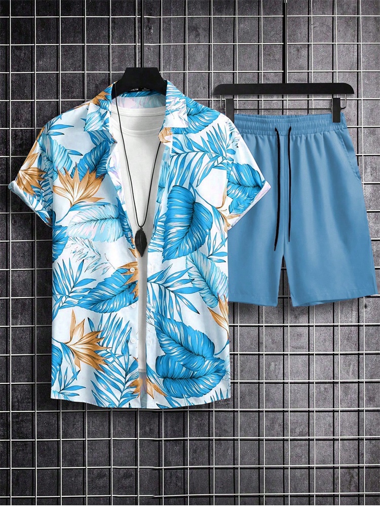 Men's Short-sleeved Shirt Set  - đánh giá và giá Summer Clothes Fashion