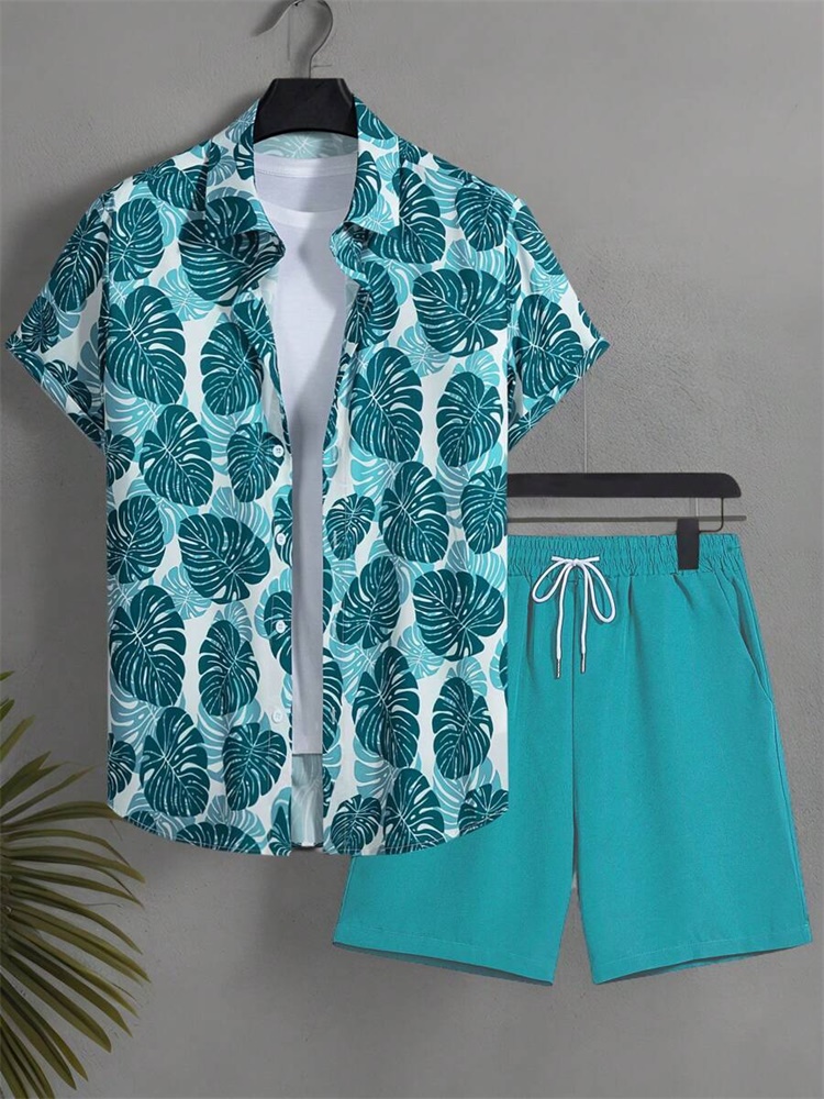 Men's Short-sleeved Shirt Set  - đánh giá và giá Summer Clothes Fashion