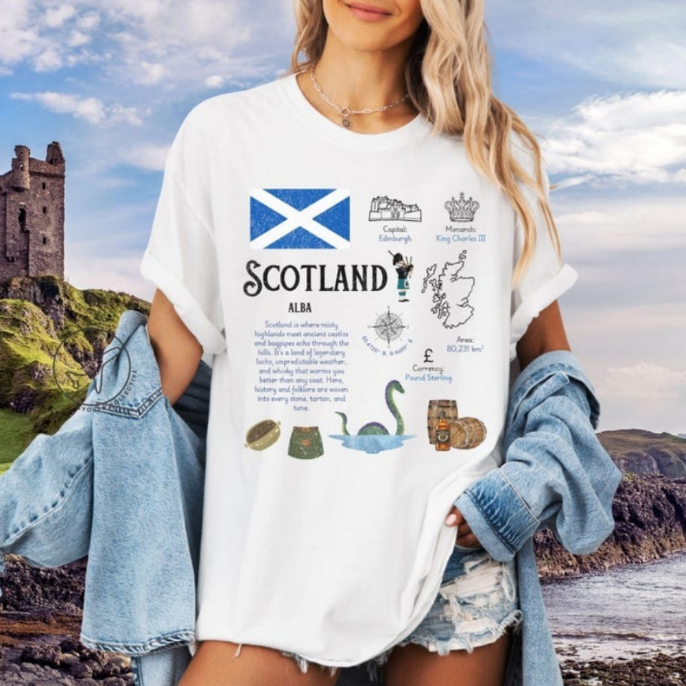 Scotland UK T-Shirt Edinburgh  - đánh giá và giá Womens Summer Clothing Uk