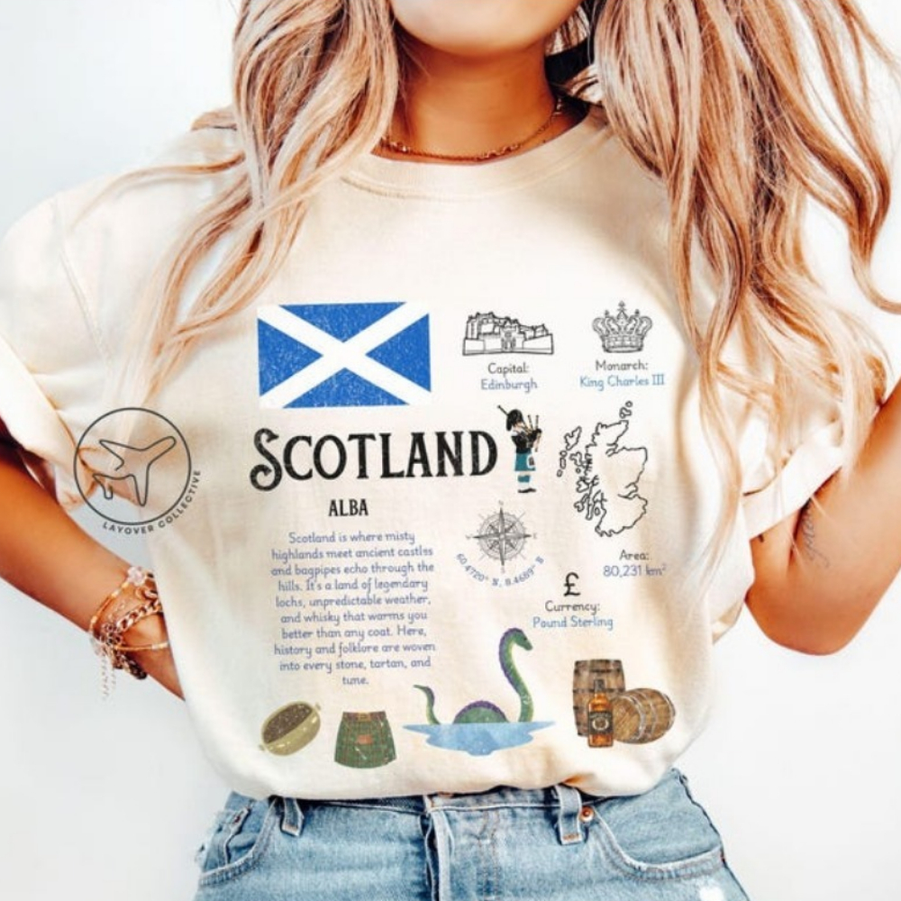 Scotland UK T-Shirt Edinburgh  - đánh giá và giá Womens Summer Clothing Uk