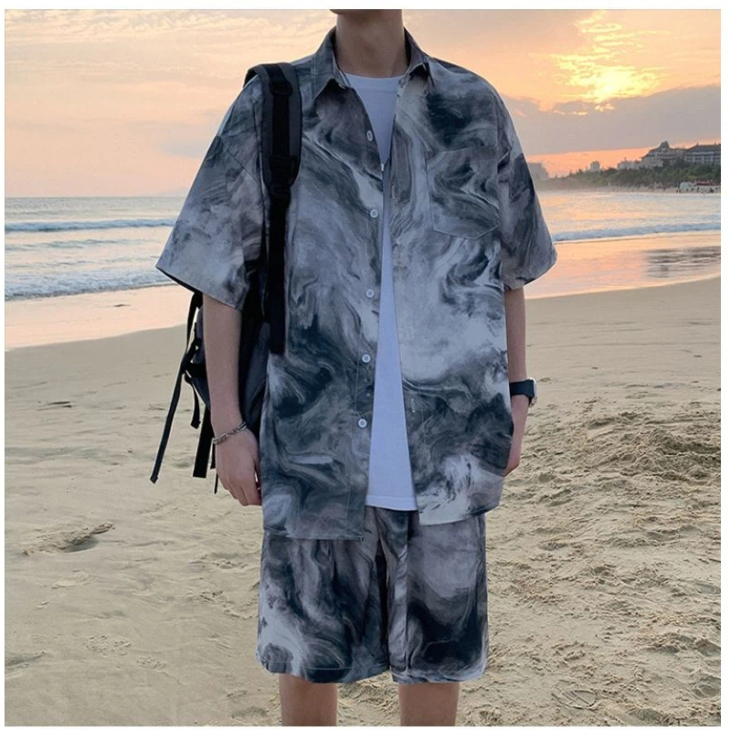 Men's Hawaiian Beach Tie Dye S - đánh giá và giá Beach Shirt Hawaiian