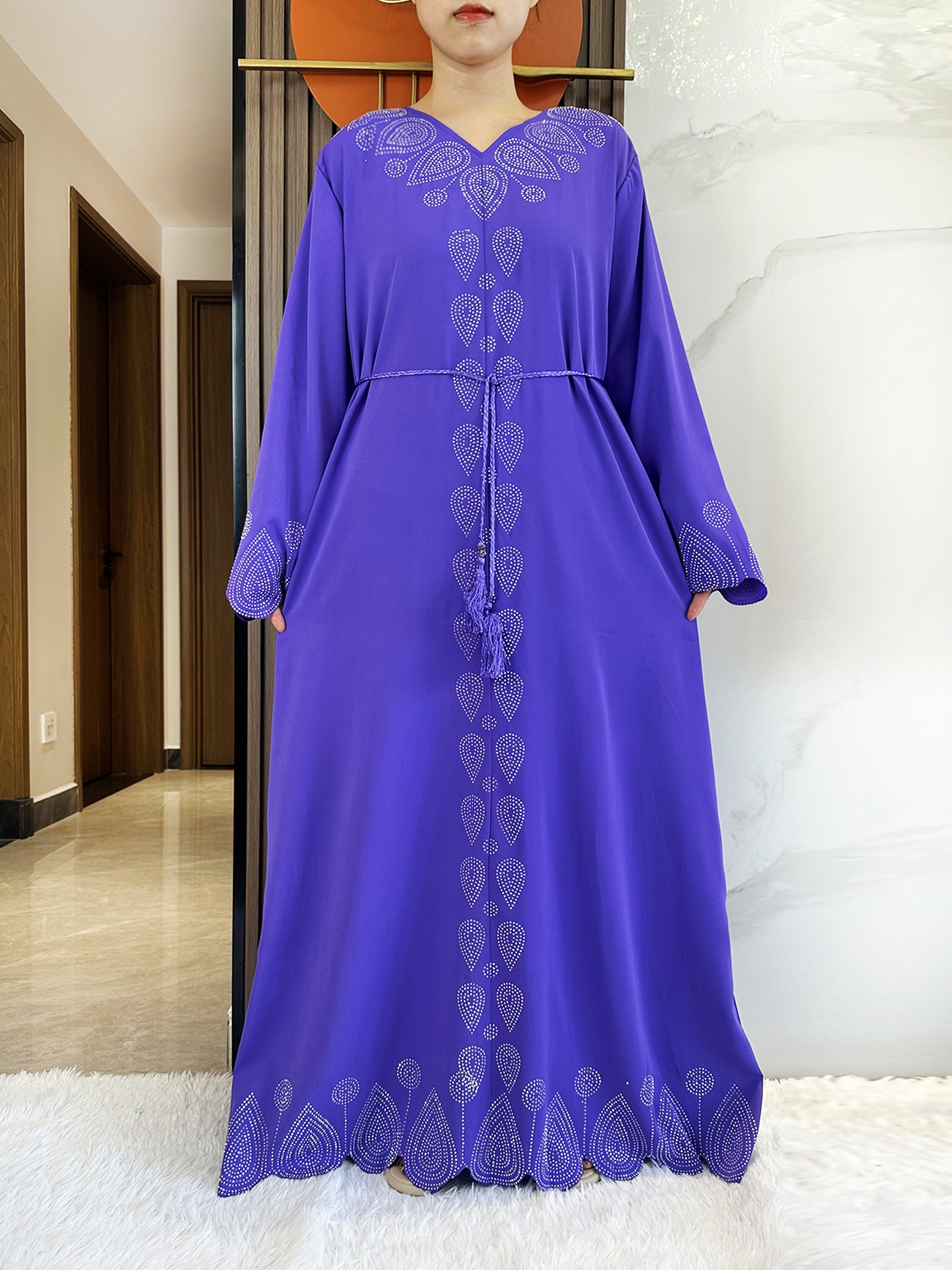 New 2024 Dubai Diamond Muslim  - đánh giá và giá Summer Clothing Hijab