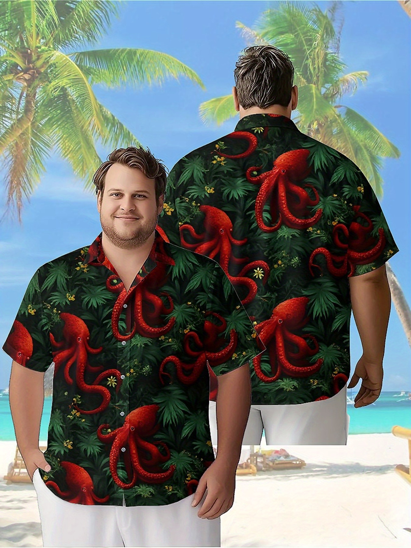 Men's Plus Size Hawaiian Shirt - đánh giá và giá Summer Clothing Patterns