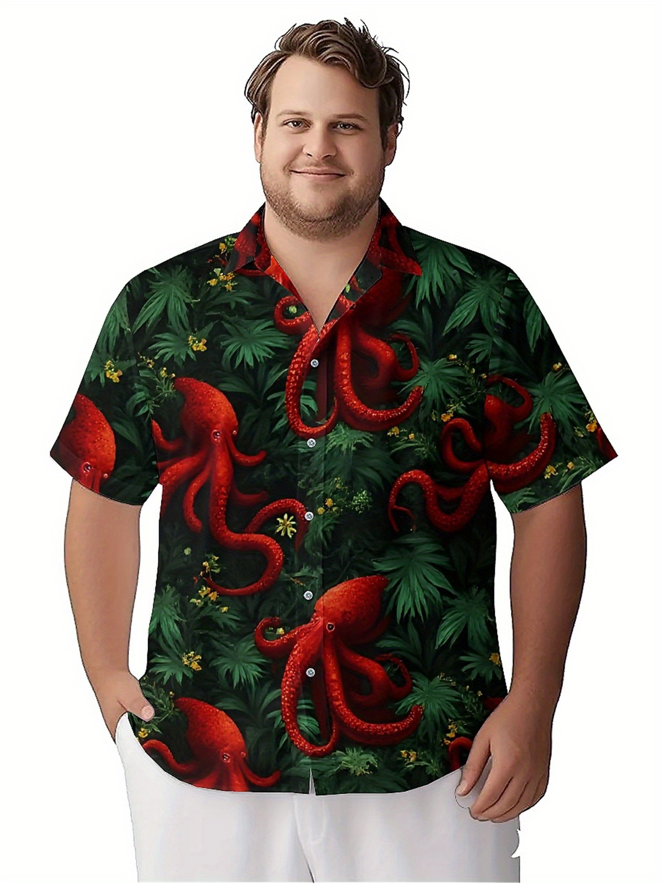 Men's Plus Size Hawaiian Shirt - đánh giá và giá Summer Clothing Patterns