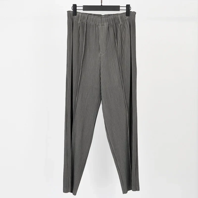 Miyake Pleated Casual Solid Pa - đánh giá và giá Japanese Summer Clothing Men