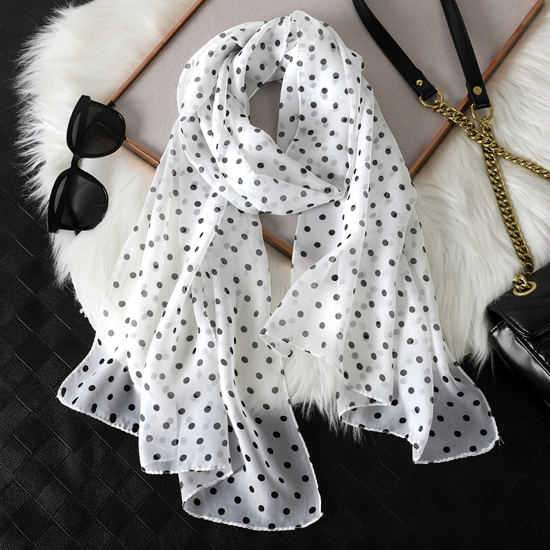 2023 Fashion Printed Dot Chiff - đánh giá và giá Summer Clothing Hijab