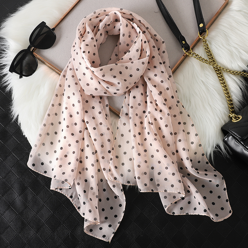 2023 Fashion Printed Dot Chiff - đánh giá và giá Summer Clothing Hijab