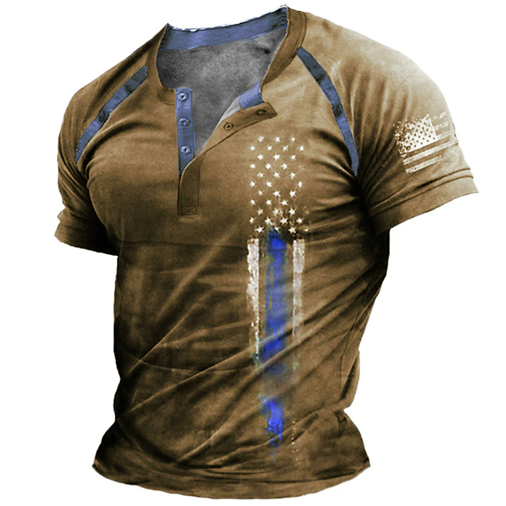Funny 3D American Flag Print M - đánh giá và giá Summer Clothes Fashion