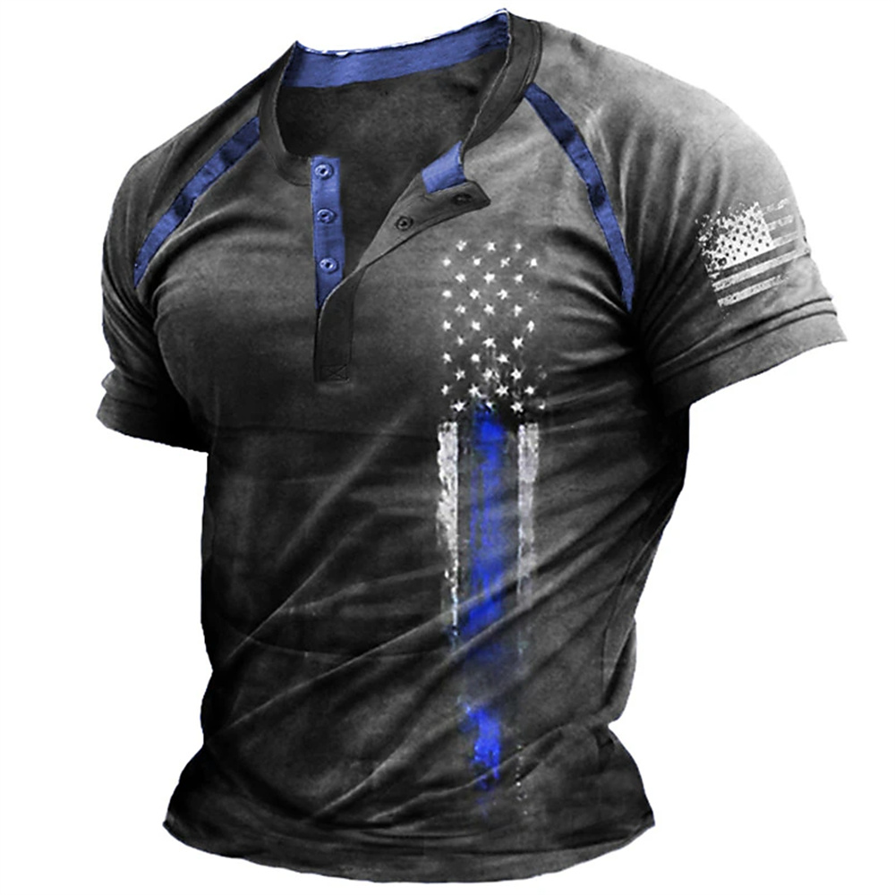 Funny 3D American Flag Print M - đánh giá và giá Summer Clothes Fashion