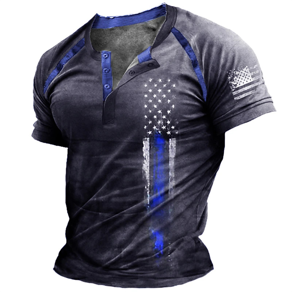 Funny 3D American Flag Print M - đánh giá và giá Summer Clothes Fashion