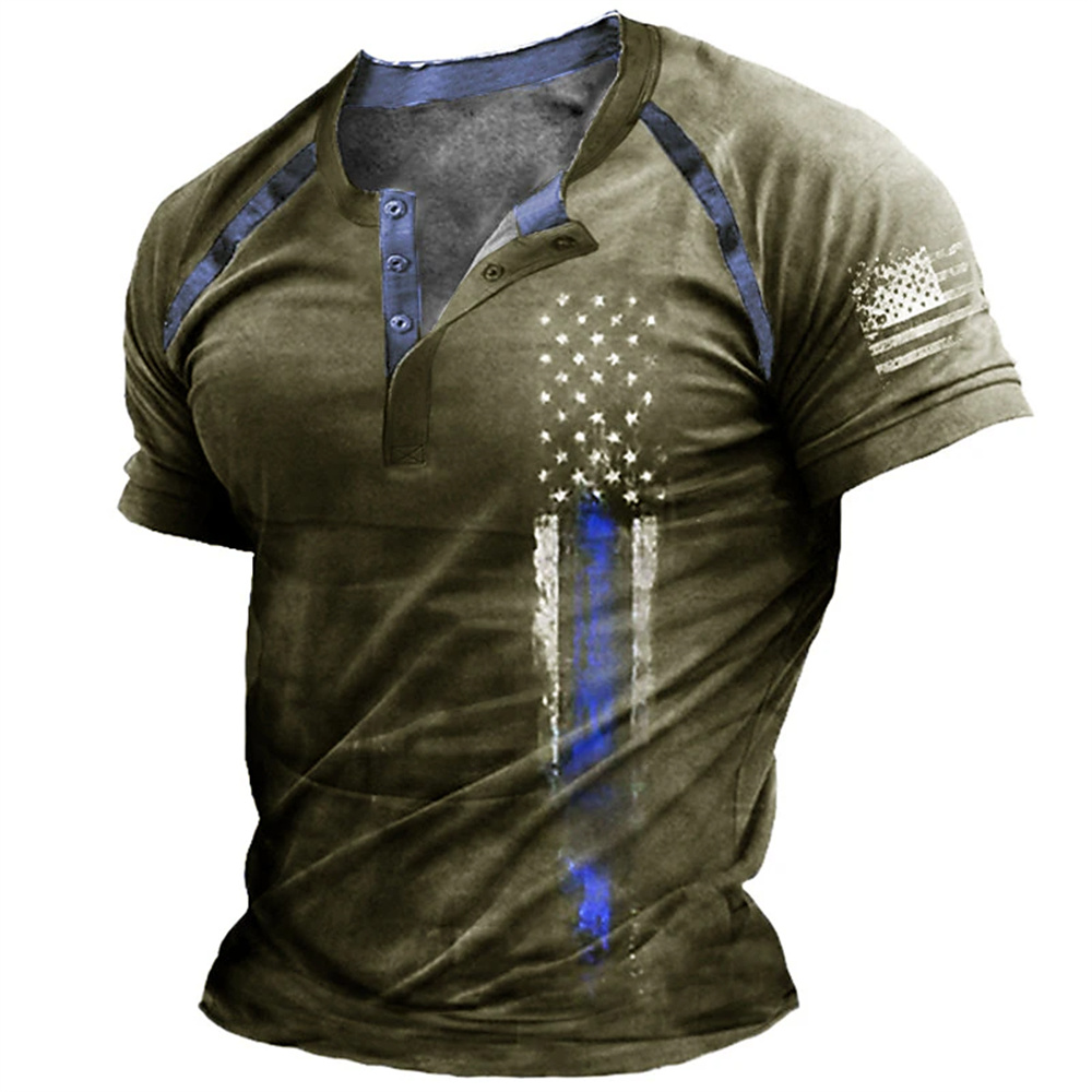 Funny 3D American Flag Print M - đánh giá và giá Summer Clothes Fashion