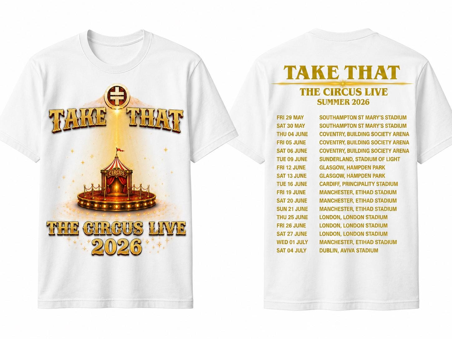 Take That The Circus Live Tour - đánh giá và giá Summer Clothing Uk