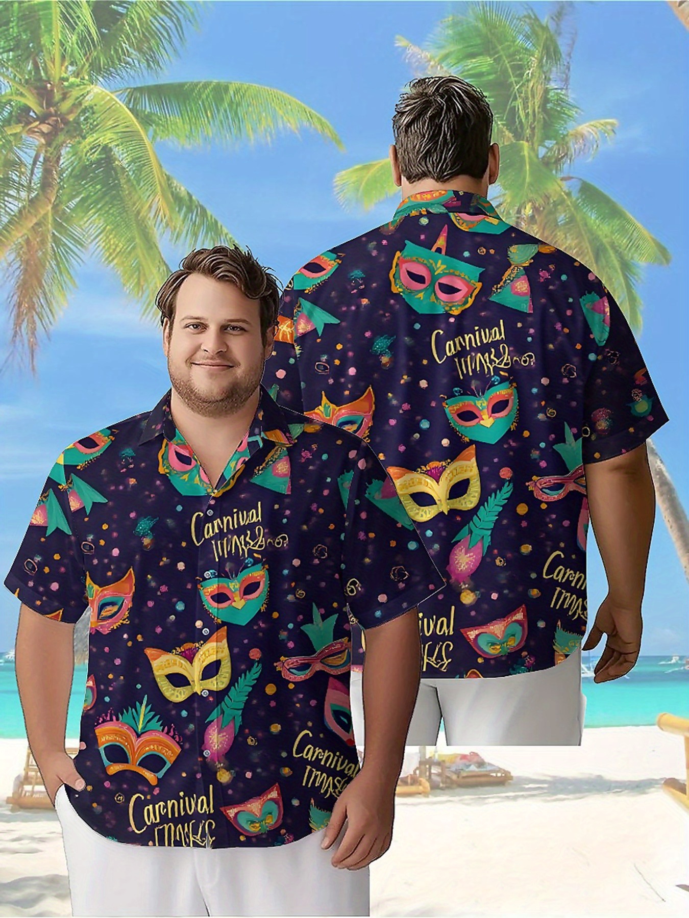 Men's Plus Size Hawaiian Shirt - đánh giá và giá Beach Shirt Hawaiian