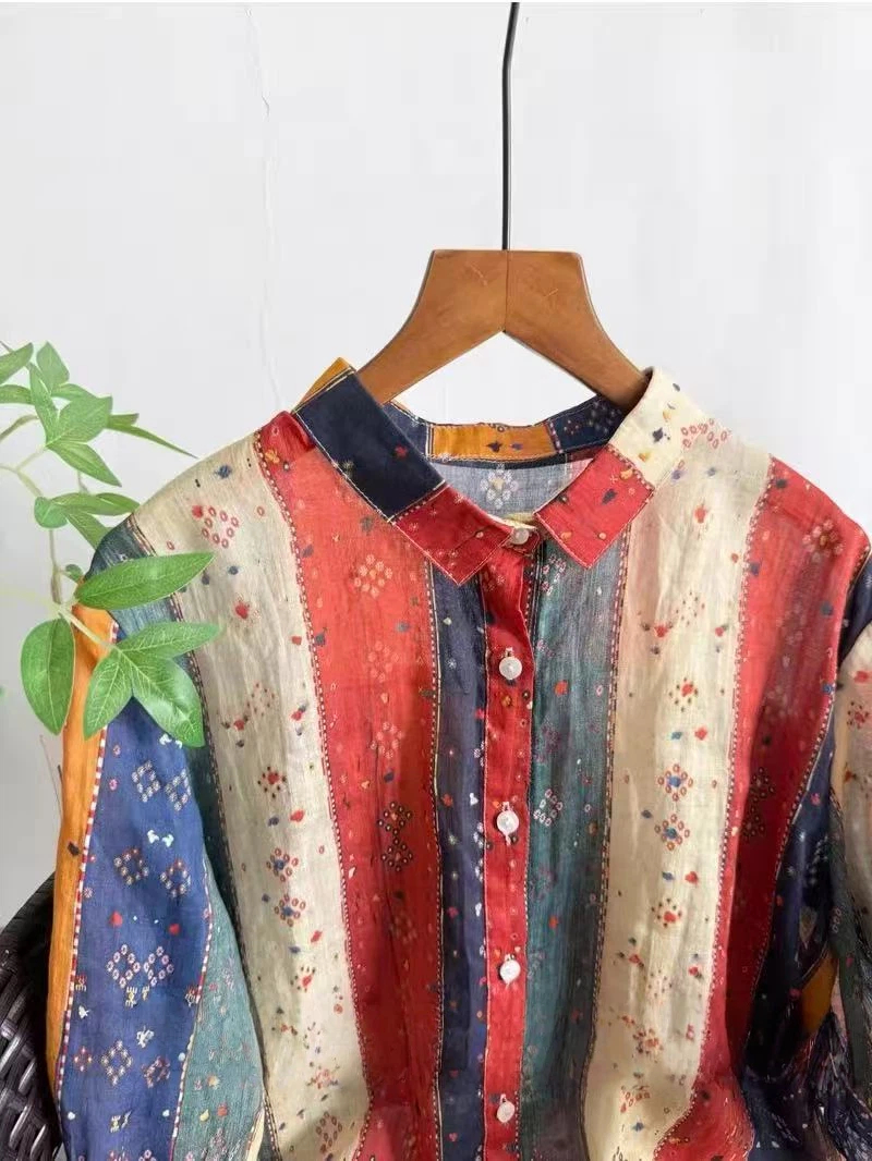 Bohemian 100% Ramie Shirts and - đánh giá và giá Summer Clothing For Japan