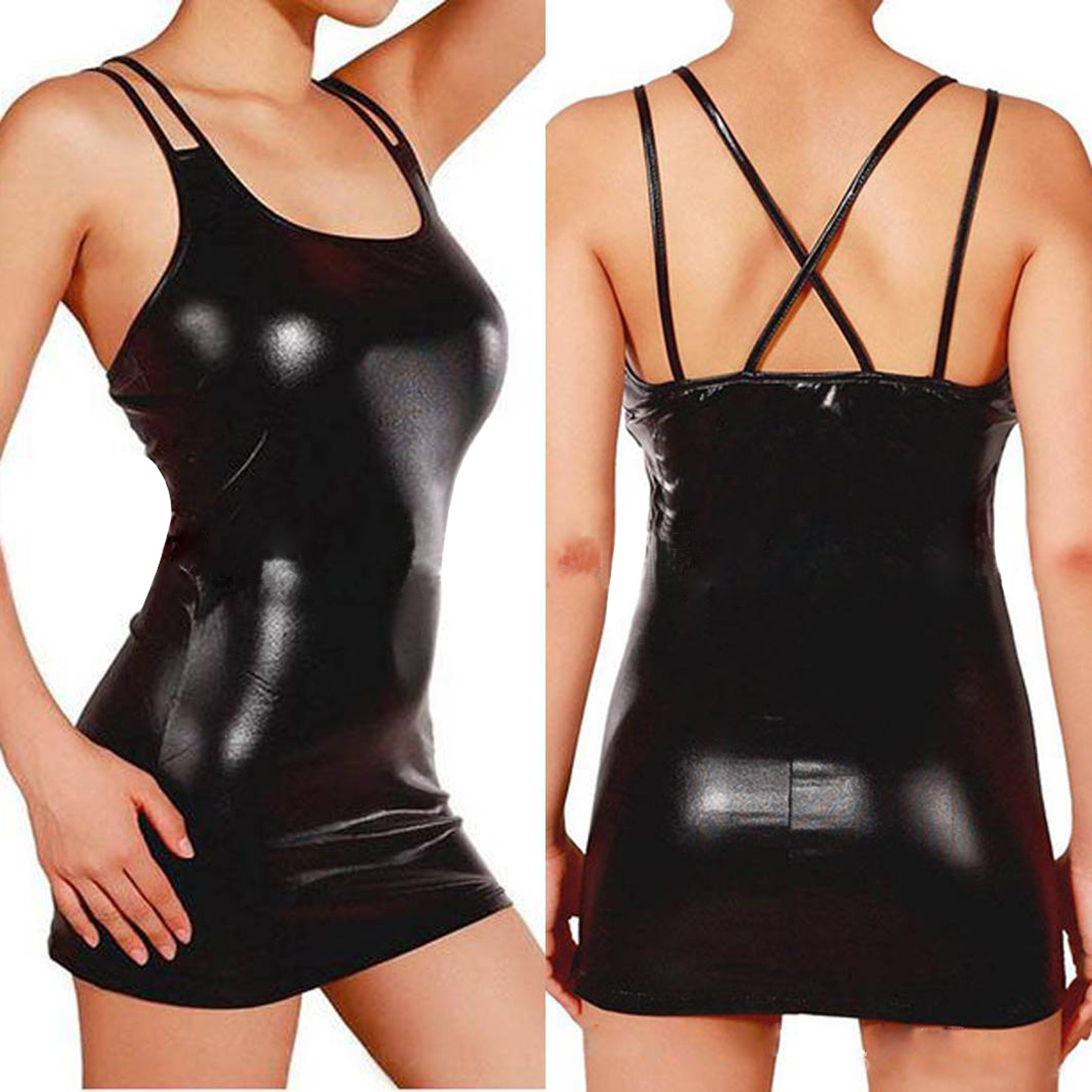 Sexy Erotic Hot Pu Metallic Le - đánh giá và giá Womens Summer Clothing Uk