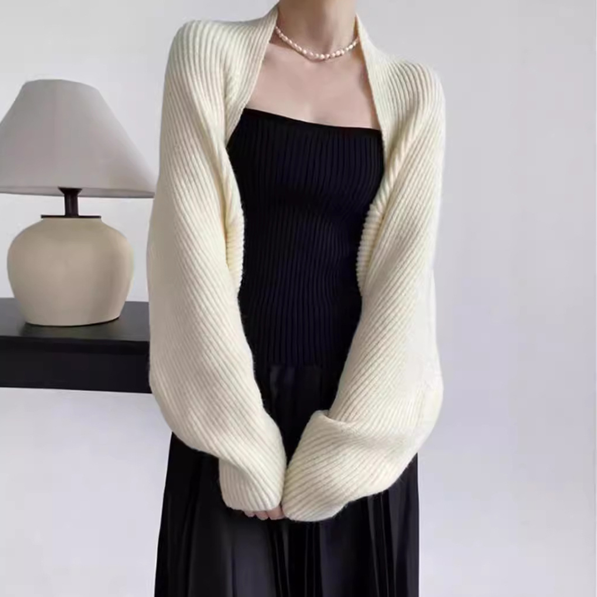 Knitted Solid Color Shawl With - đánh giá và giá Summer Light Clothing