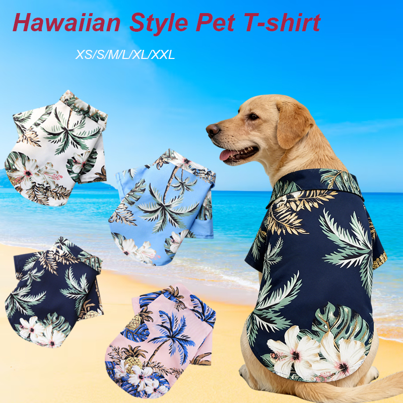 Hawaiian Style Pet Dog Clothe  - đánh giá và giá Summer Dog Clothing