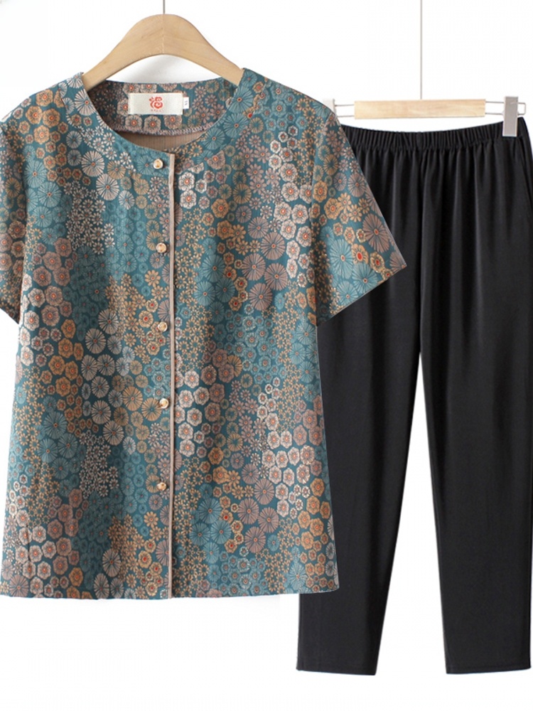 Grandma Style Short Sleeve Two - đánh giá và giá Summer Clothing For Women Over 60