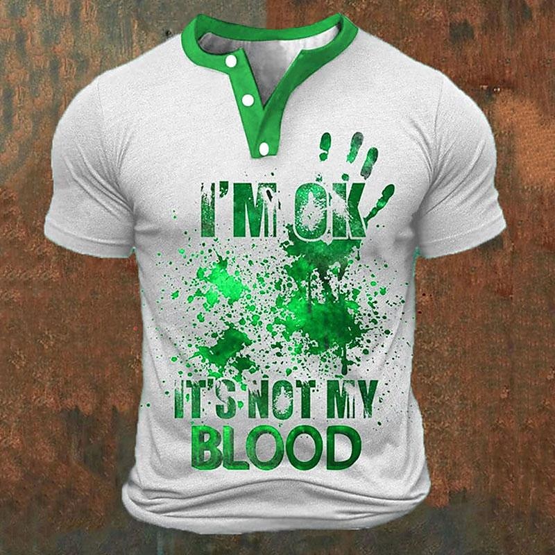 Funny 3D Letter Print Men's He - đánh giá và giá Summer Clothes Fashion