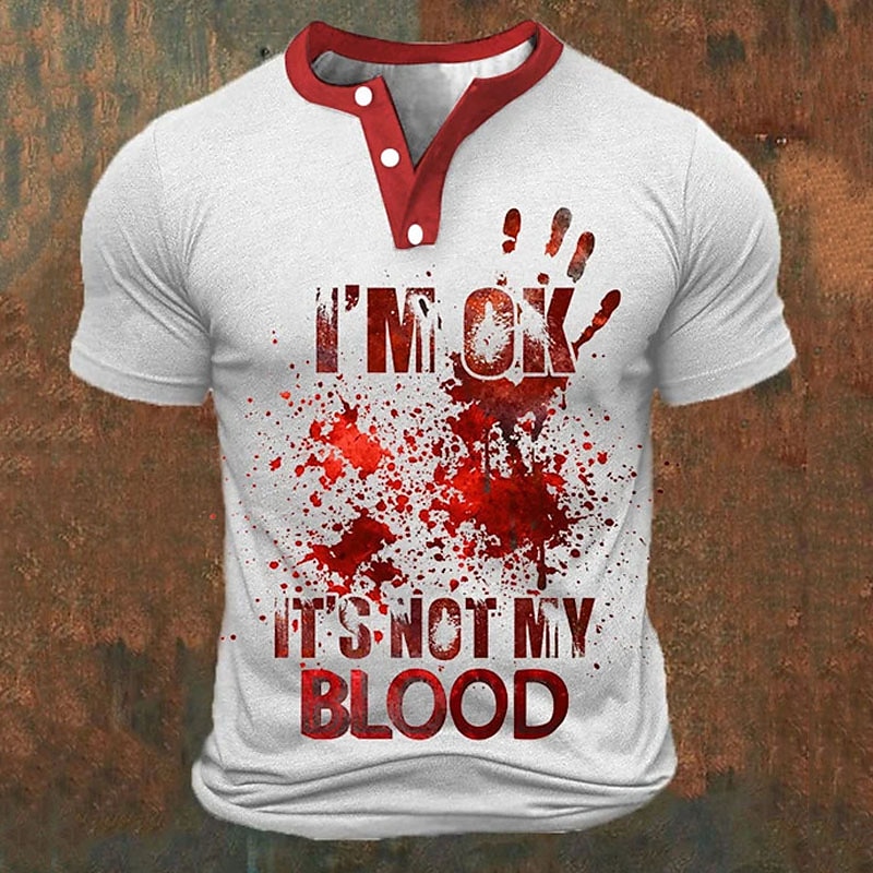 Funny 3D Letter Print Men's He - đánh giá và giá Summer Clothes Fashion