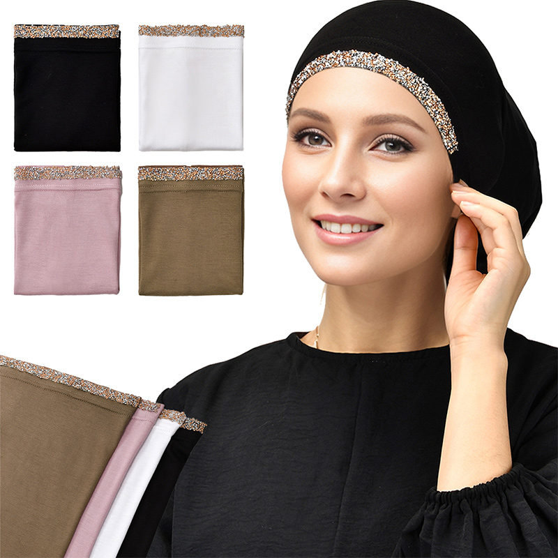 4/Pcs Modal Cotton Rhinestone  - đánh giá và giá Summer Clothing Hijab