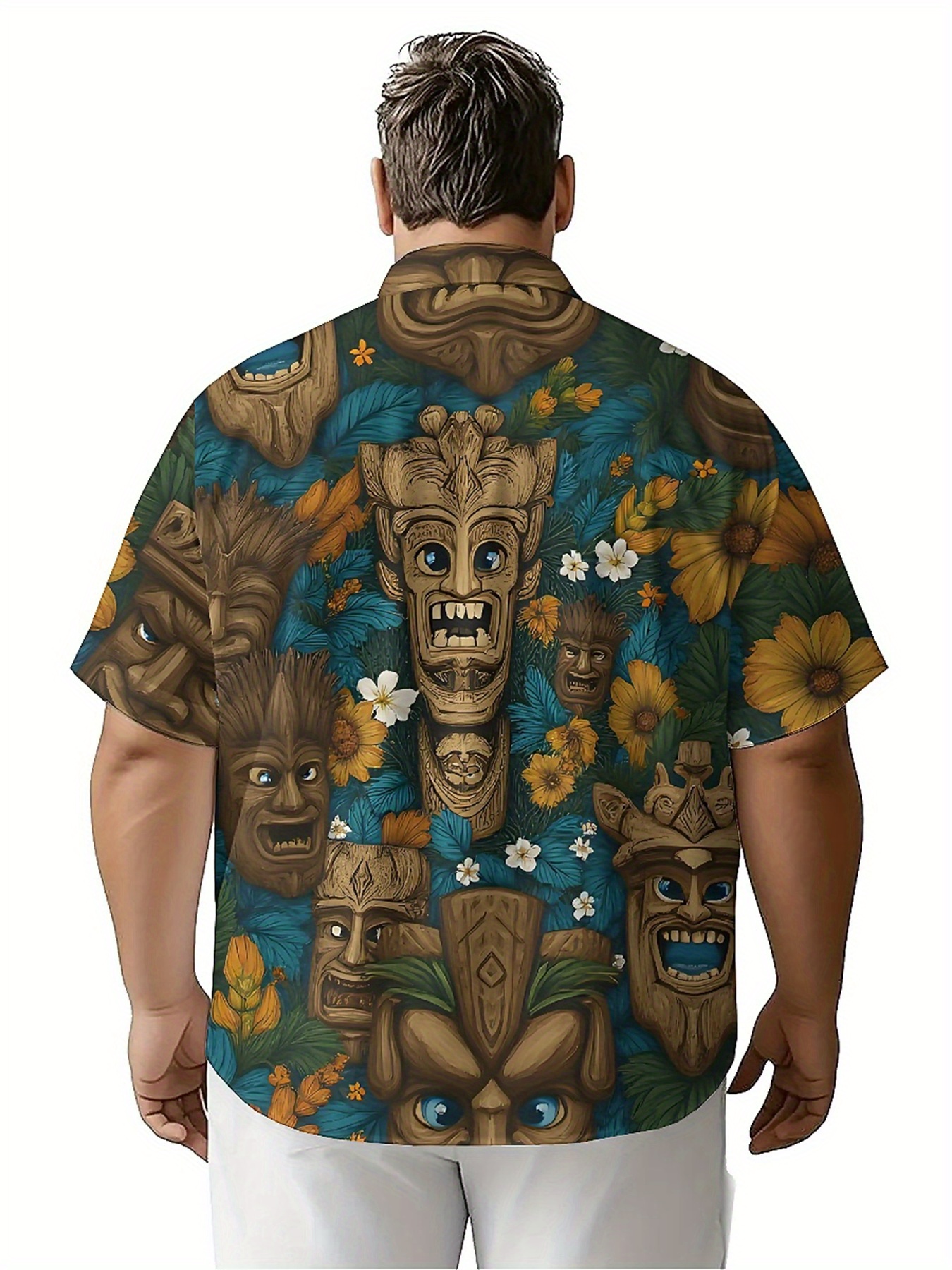 Men's Plus Size Hawaiian Shirt - đánh giá và giá Beach Shirt Hawaiian