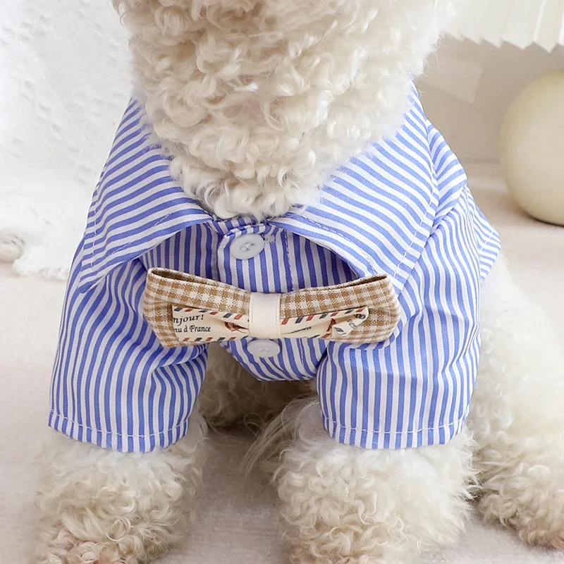 Dog Clothes Bowknot Striped Sh - đánh giá và giá Summer Dog Clothing