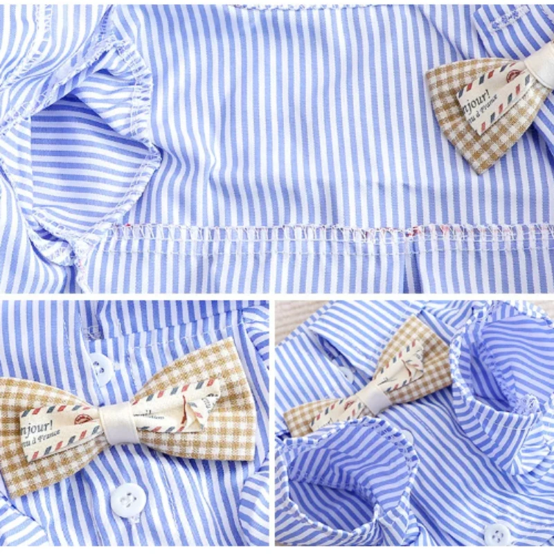 Dog Clothes Bowknot Striped Sh - đánh giá và giá Summer Dog Clothing