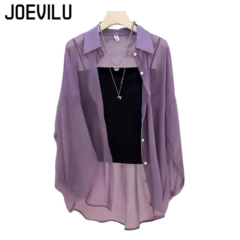 Sheer Chiffon Shirt Women's Ca - đánh giá và giá Summer Light Clothing