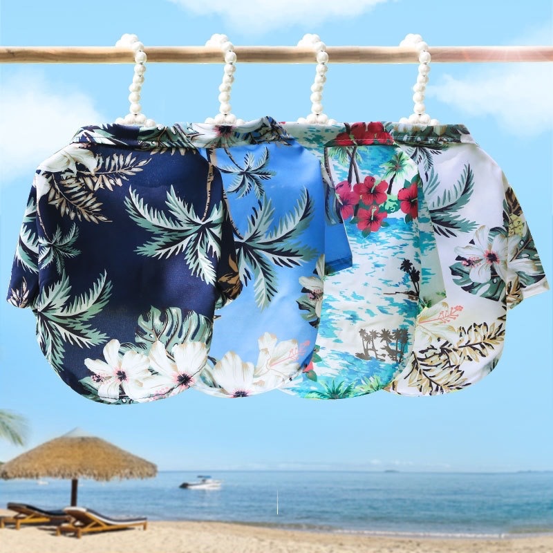 Hawaiian Style Pet Dog Clothe  - đánh giá và giá Summer Dog Clothing